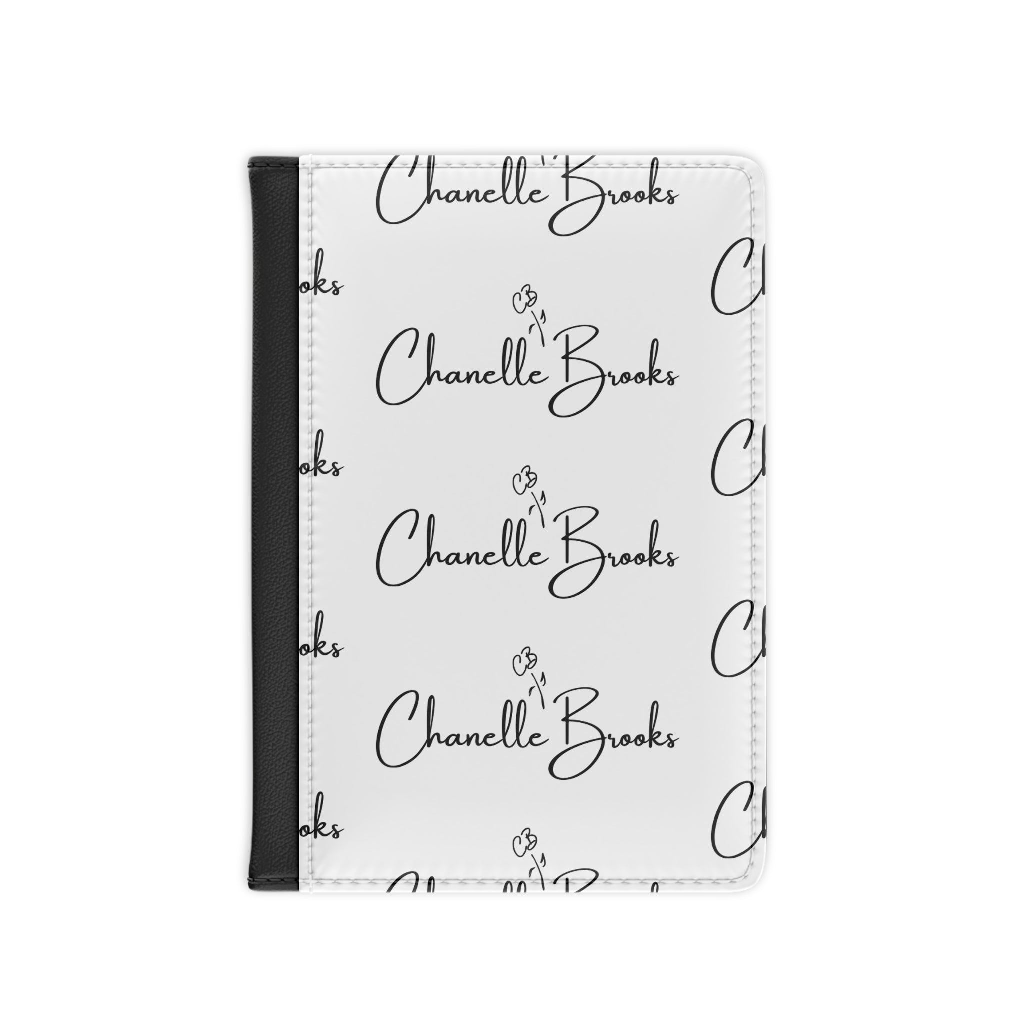 White Travel Girl Signature Passport Cover