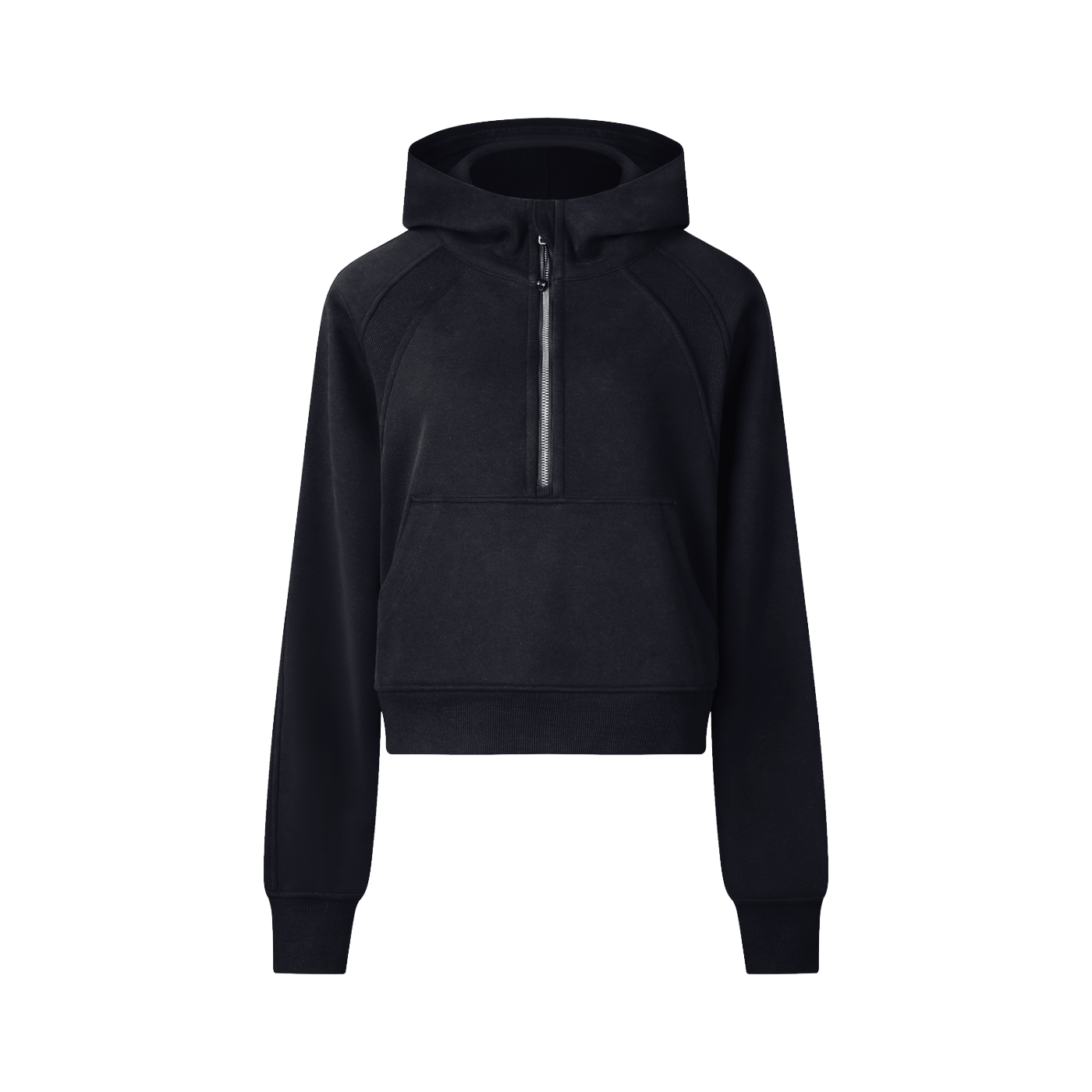CB Cropped Half-Zip Hoodie