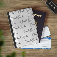 White Travel Girl Signature Passport Cover