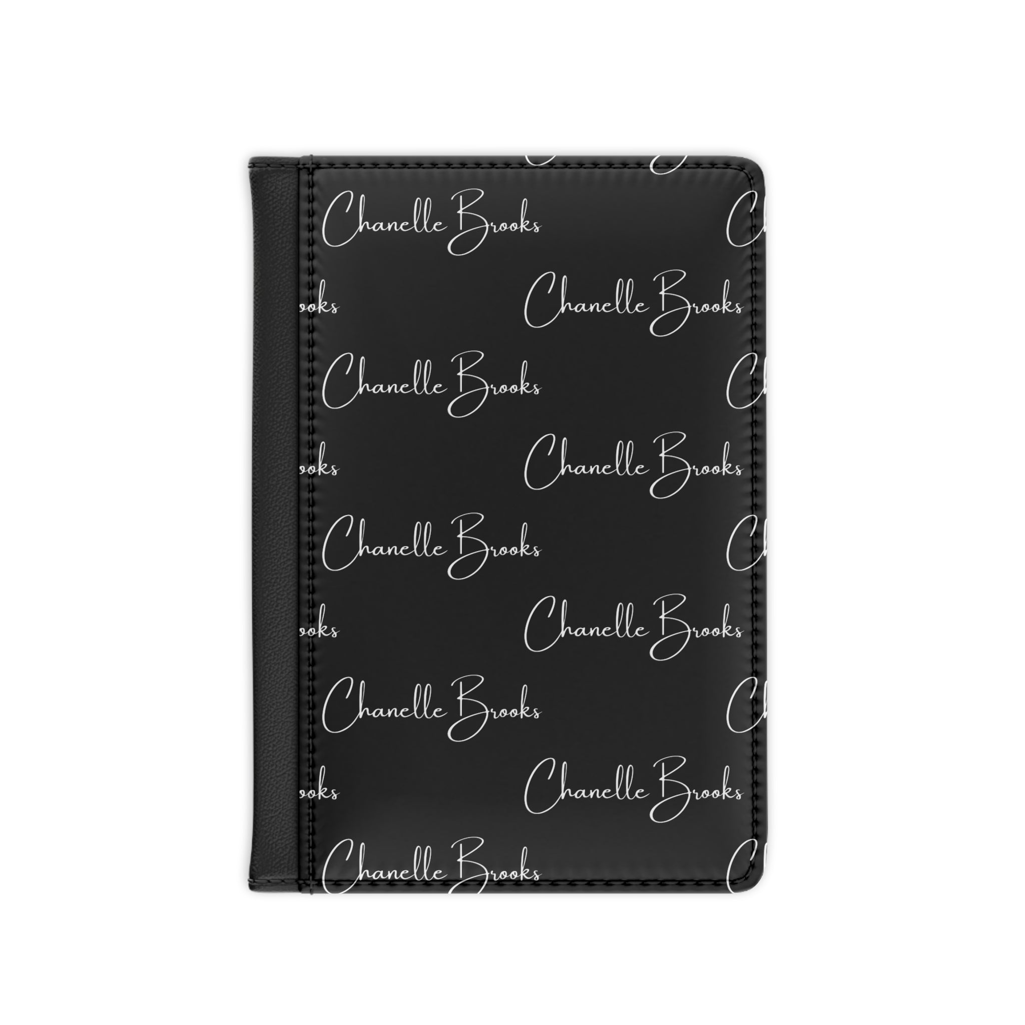 Black Travel Girl Signature Passport Cover