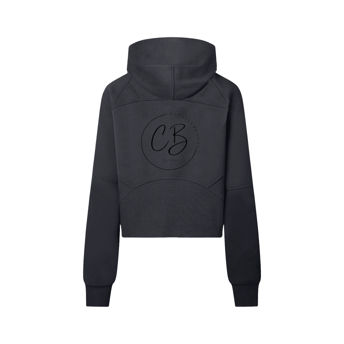 CB Cropped Half-Zip Hoodie